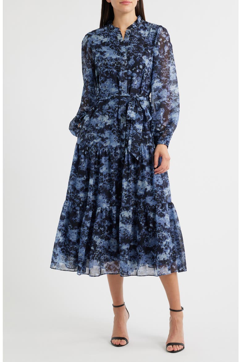 Judge Floral Print Long Sleeve Maxi Dress, Main, color, MIDNIGHT MULTI