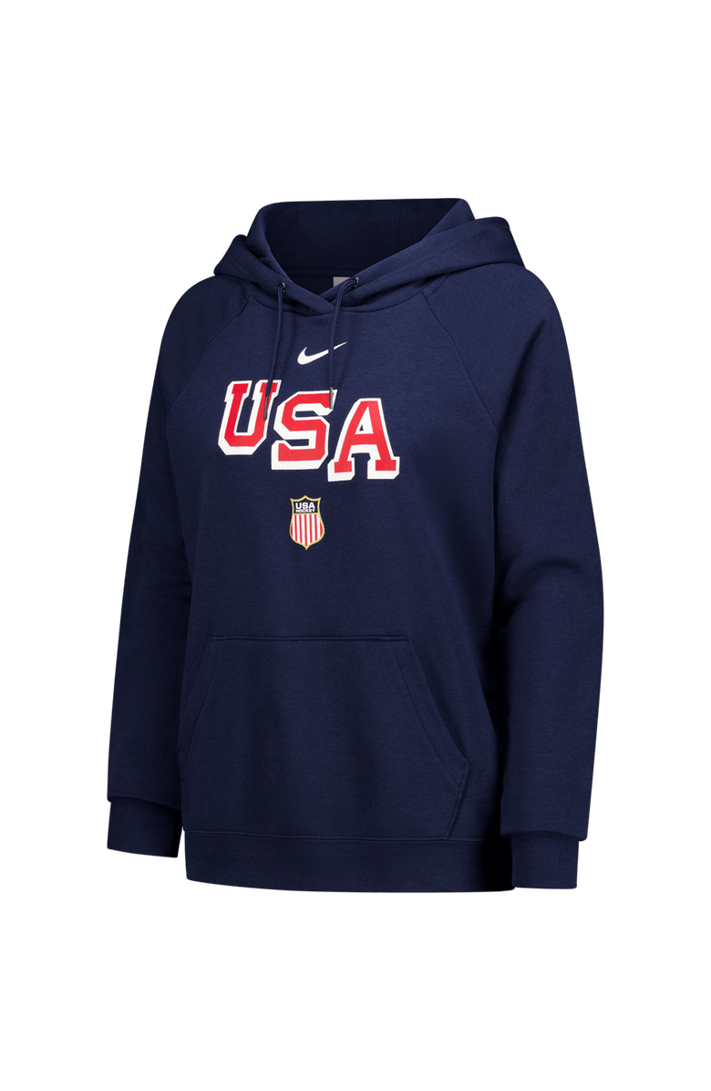 Nike Women
s Nike Navy US Hockey Varsity Raglan Tri-Blend Hoodie, Alternate, color, Navy
