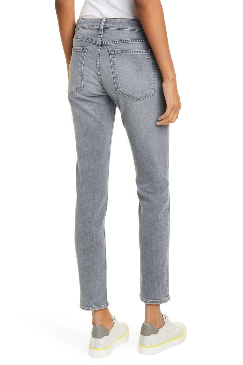 Dre Slim Boyfriend Jeans, Alternate, color, SILVER STONE