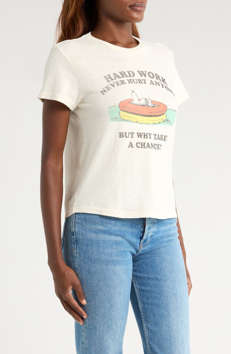 Re/Done Classic Peanuts<sup>®</sup> Snoopy Graphic T-Shirt, Alternate, color, Vintage White