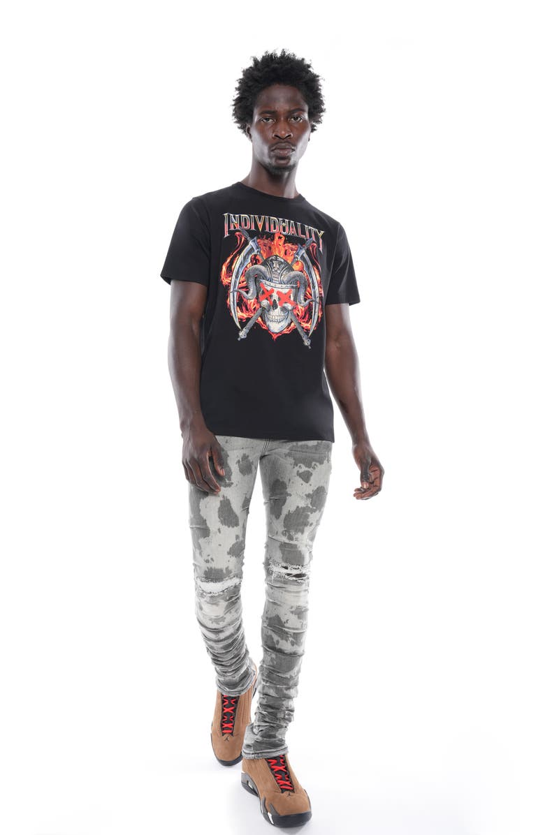 Cult of Individuality Punk Nomad Distressed Super Skinny Jeans, Alternate, color, Silas