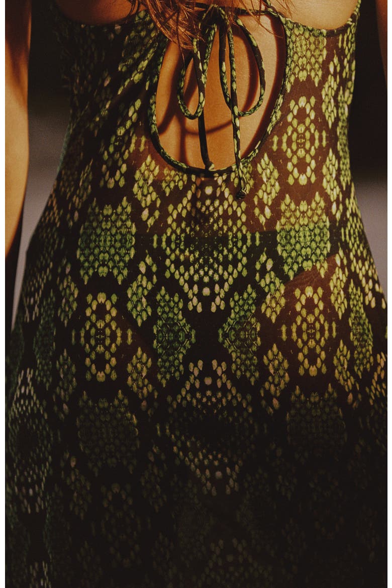 Beach To Bar Dress, Alternate, color, BLACK MAMBA