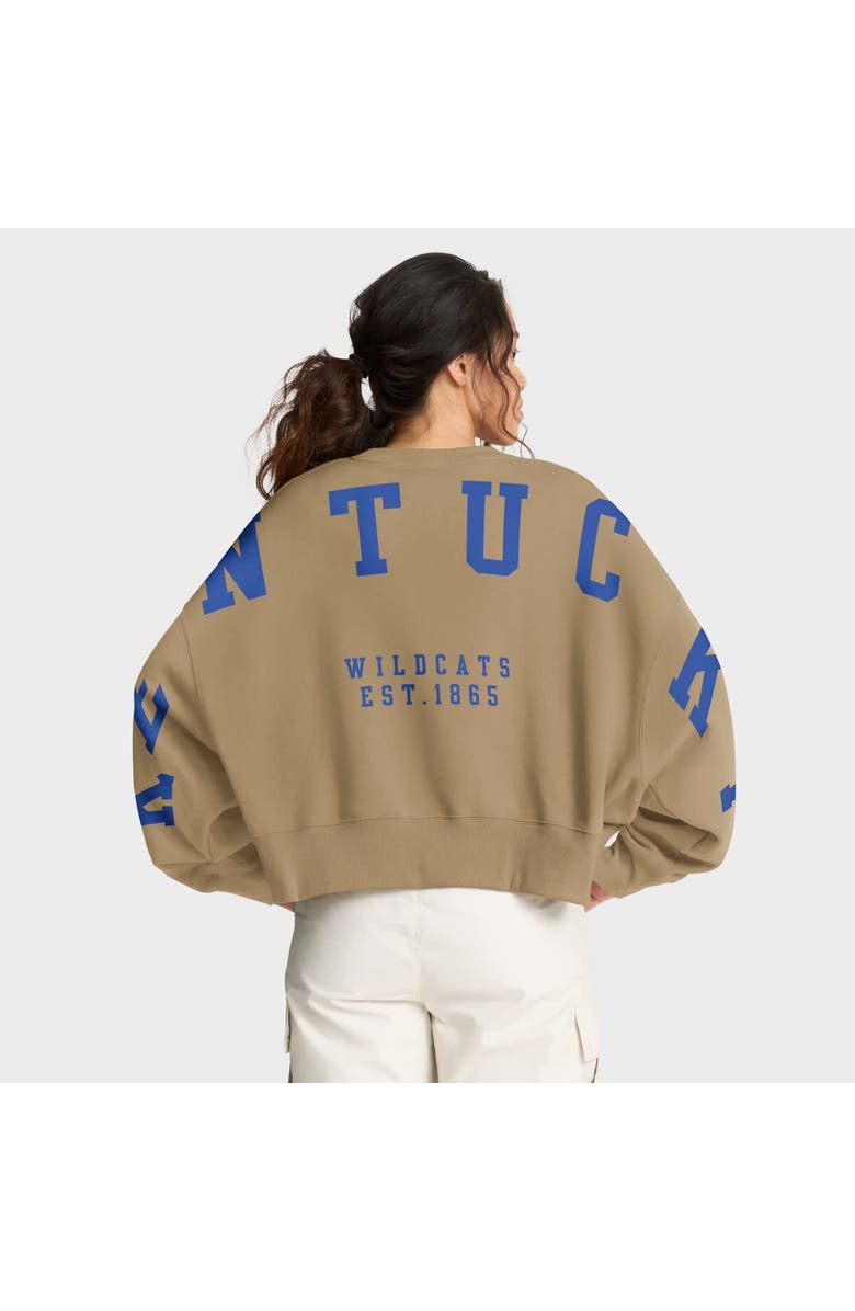 Nike Women's Nike Tan Kentucky Wildcats Oversized Phoenix 2-Hit Pullover Sweatshirt, Alternate, color, Tan
