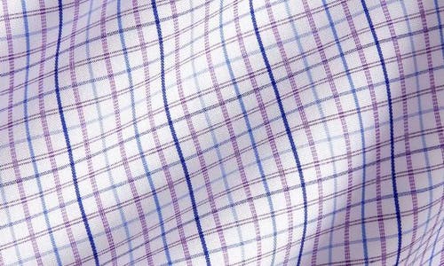 David Donahue Regular Fit Check Print Cotton Dress Shirt In Multi