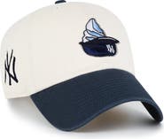 '47 Men's '47 Natural New York Yankees Single Swirl Ice Cream Helmet 2.0 Clean Up Adjustable Hat