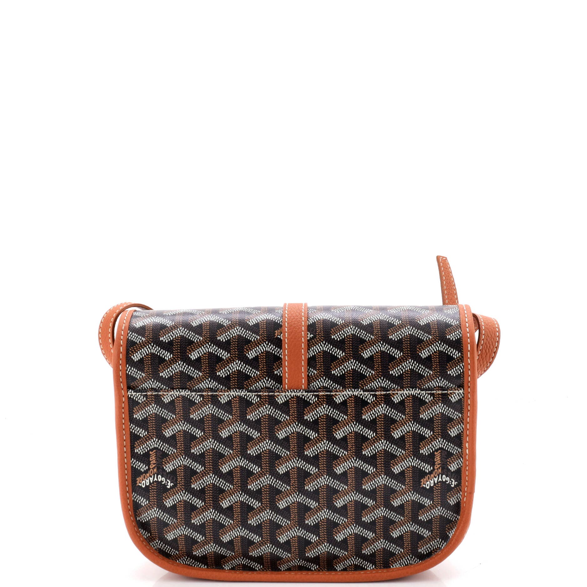 Pre-Owned Goyard Belvedere II Messenger Bag Coated Canvas PM, Alternate, color, Brown