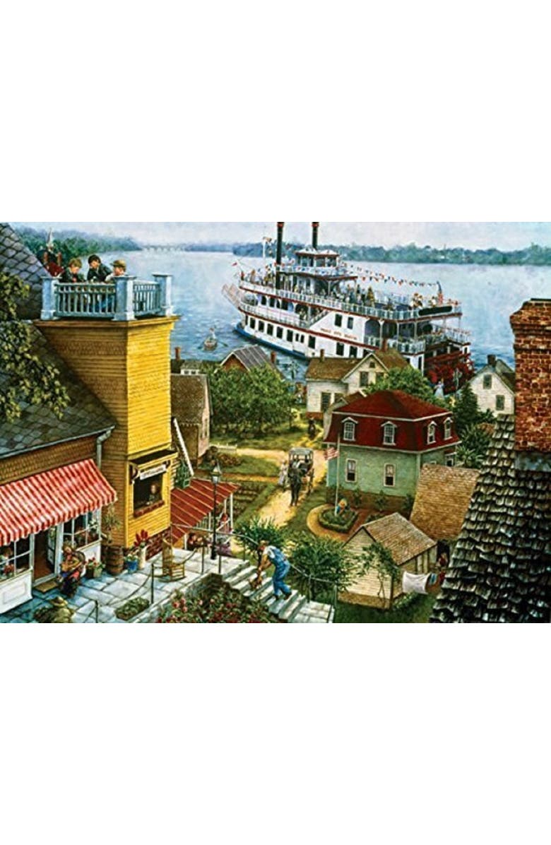 Sunsout Paddle Boat Landing 500 piece Jigsaw Puzzle for Adults Large Pieces, Alternate, color, Multicolor