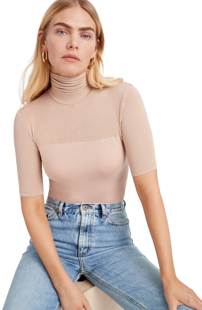 Marcella Niko Jersey Turtleneck Top, Alternate, color, 