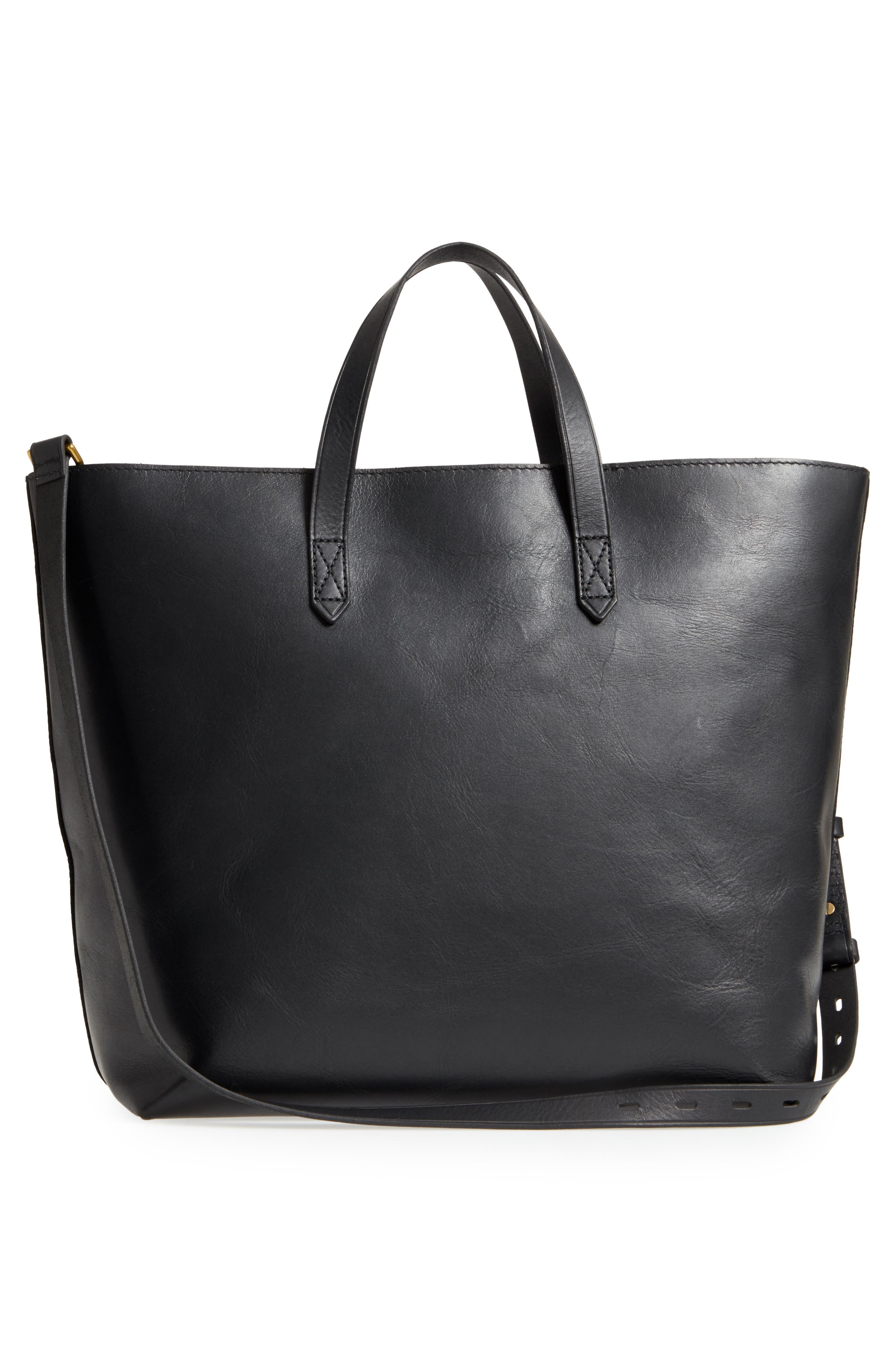 Madewell Zip Top Transport Leather Carryall, Alternate, color, 