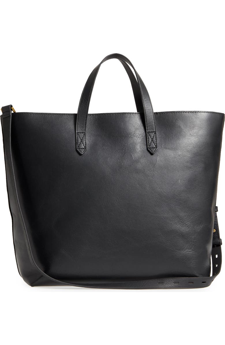 Madewell Zip Top Transport Leather Carryall, Alternate, color,