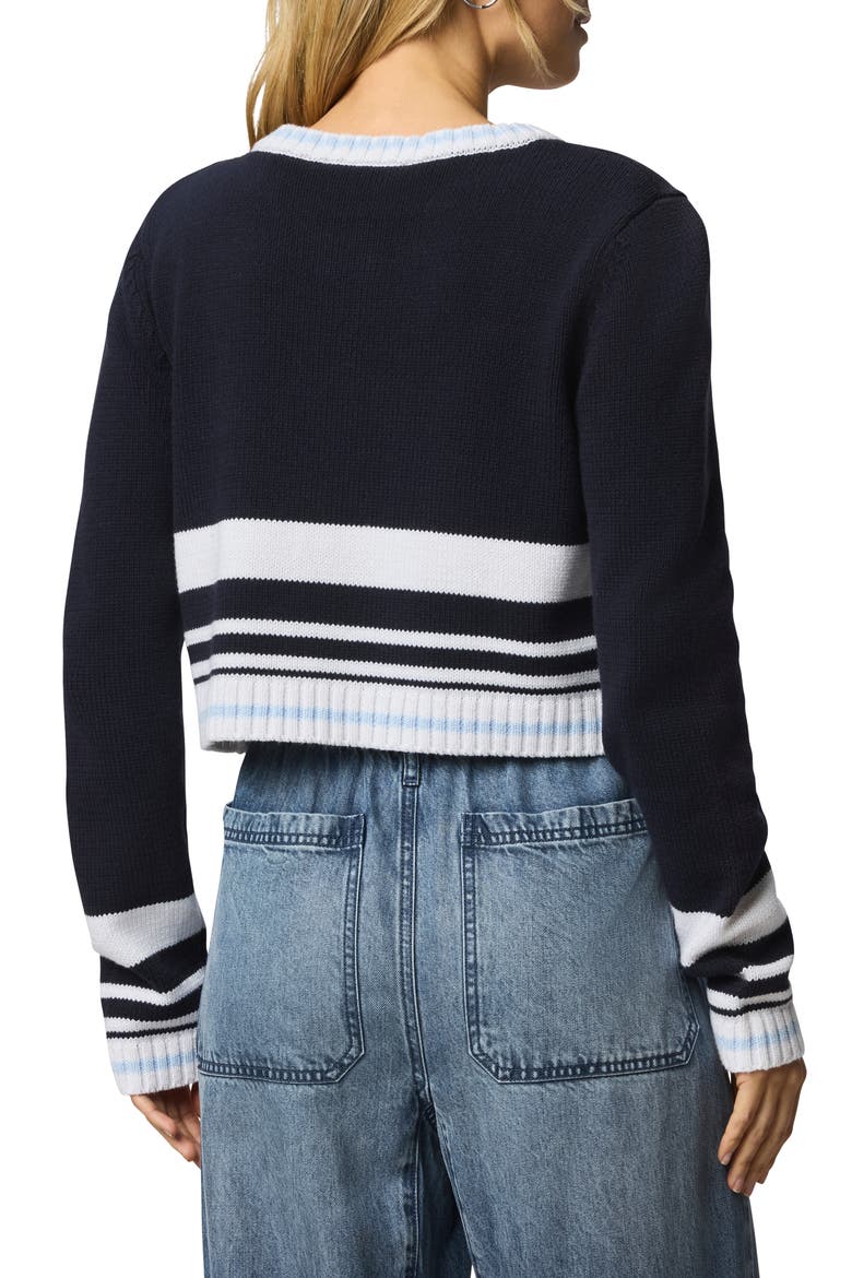 Sailor Stripe Cardigan, Alternate, color, NAVY BLUE/ WHITE/ SEA BREEZE