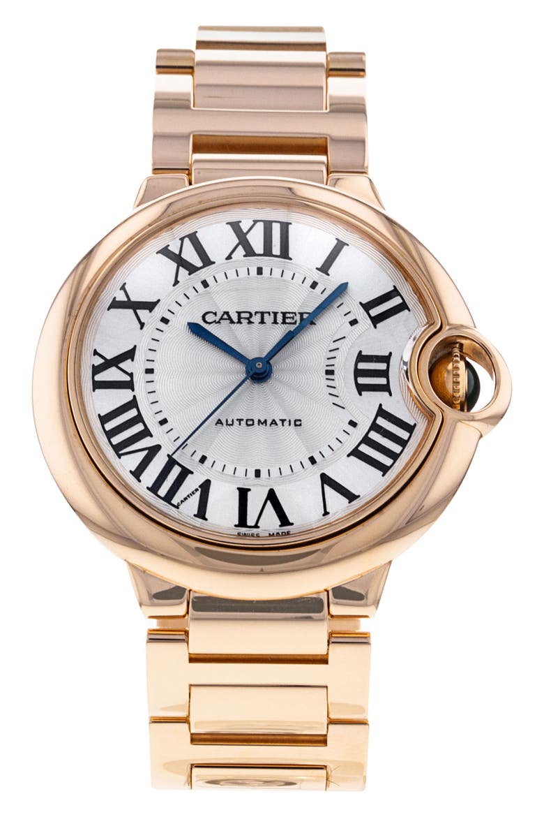 Cartier Preowned Ballon Bleu Bracelet Watch, 36mm, Main, color, SILVER