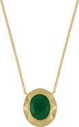 Bony Levy El Mar Emerald Textured Pendant Necklace