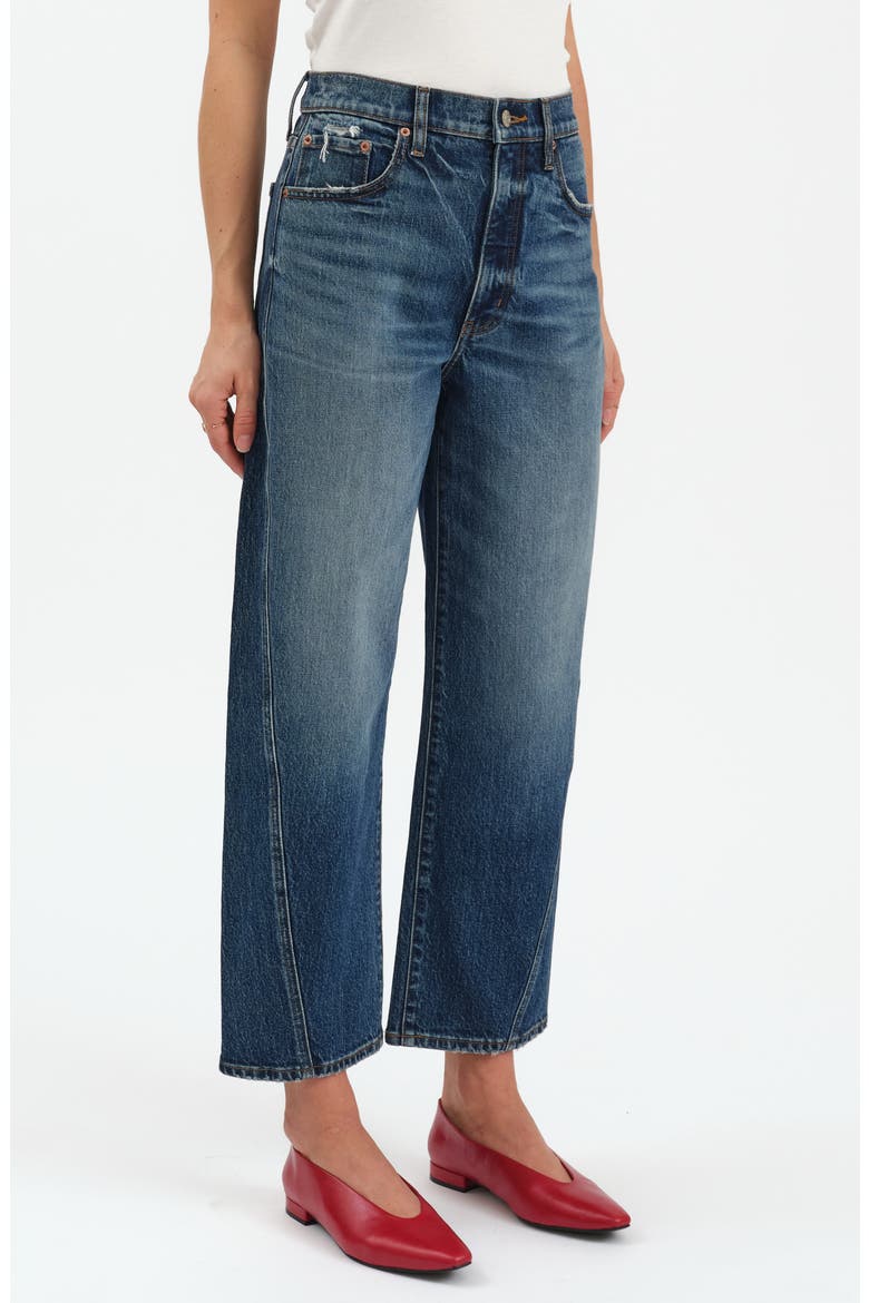 Westward High Waist Ankle Barrel Leg Jeans, Alternate, color, AUTHENTIC