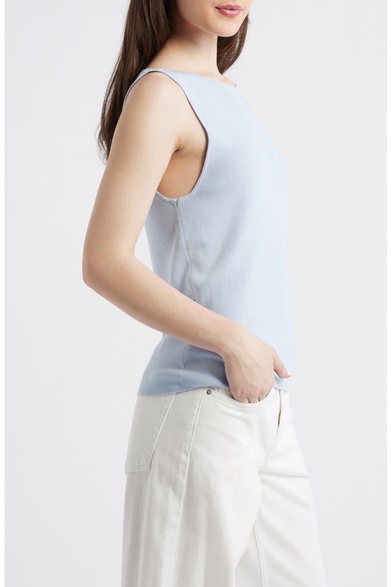 Suenyo Boat Neck Cotton Blend Top, Alternate, color, SKY BLUE