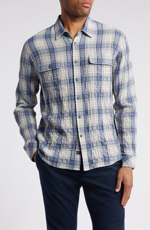 Powell Plaid Button-Down Shirt