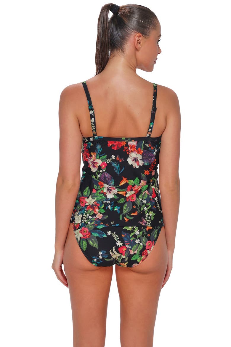 Forever Tankini Swimsuit Top - D Cup, Alternate, color, Fleur Noire
