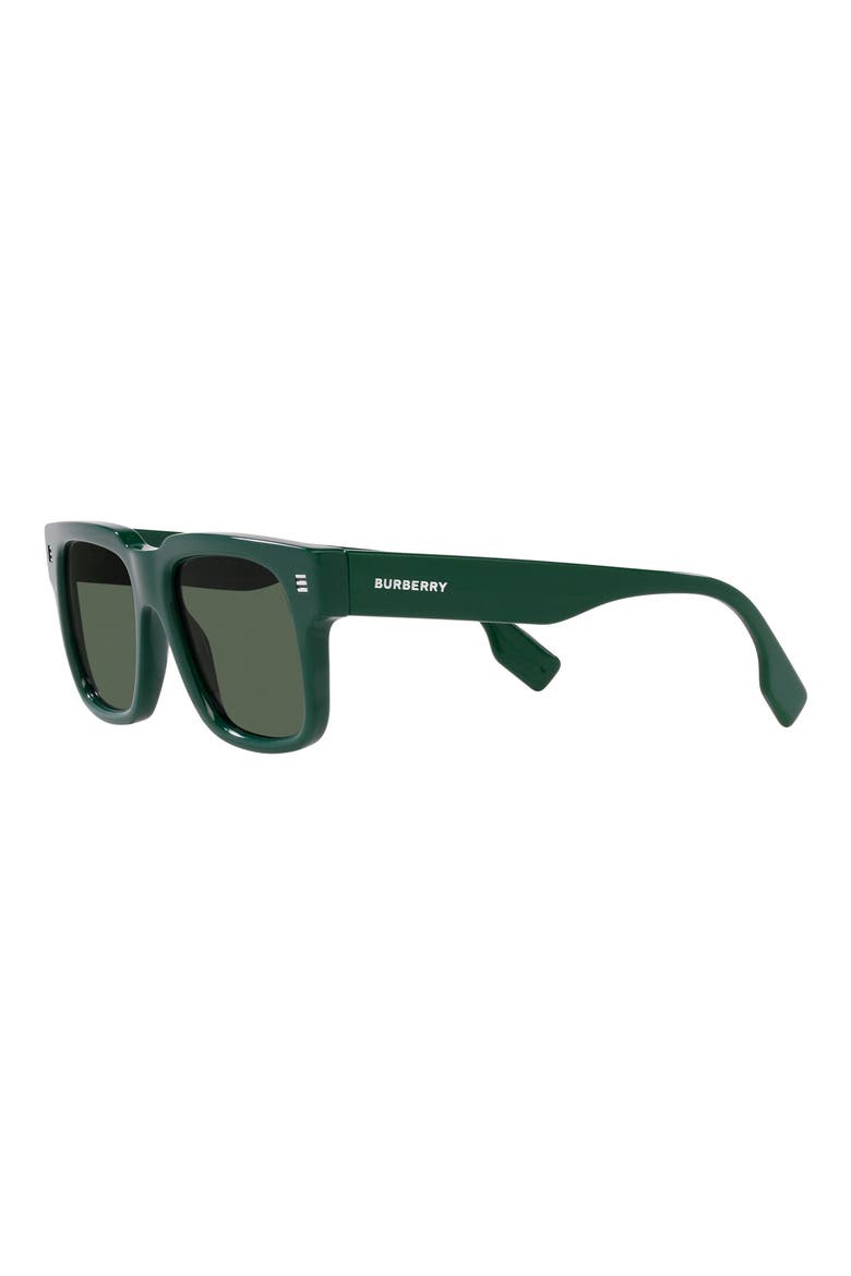 Hayden 54mm Rectangular Sunglasses, Alternate, color, GREEN