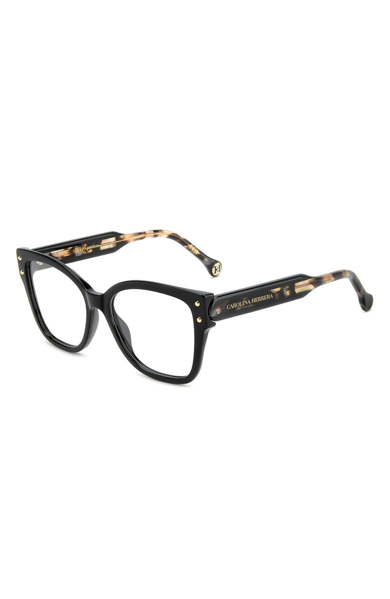 Carolina Herrera 53mm Square Reading Glasses, Alternate, color, 