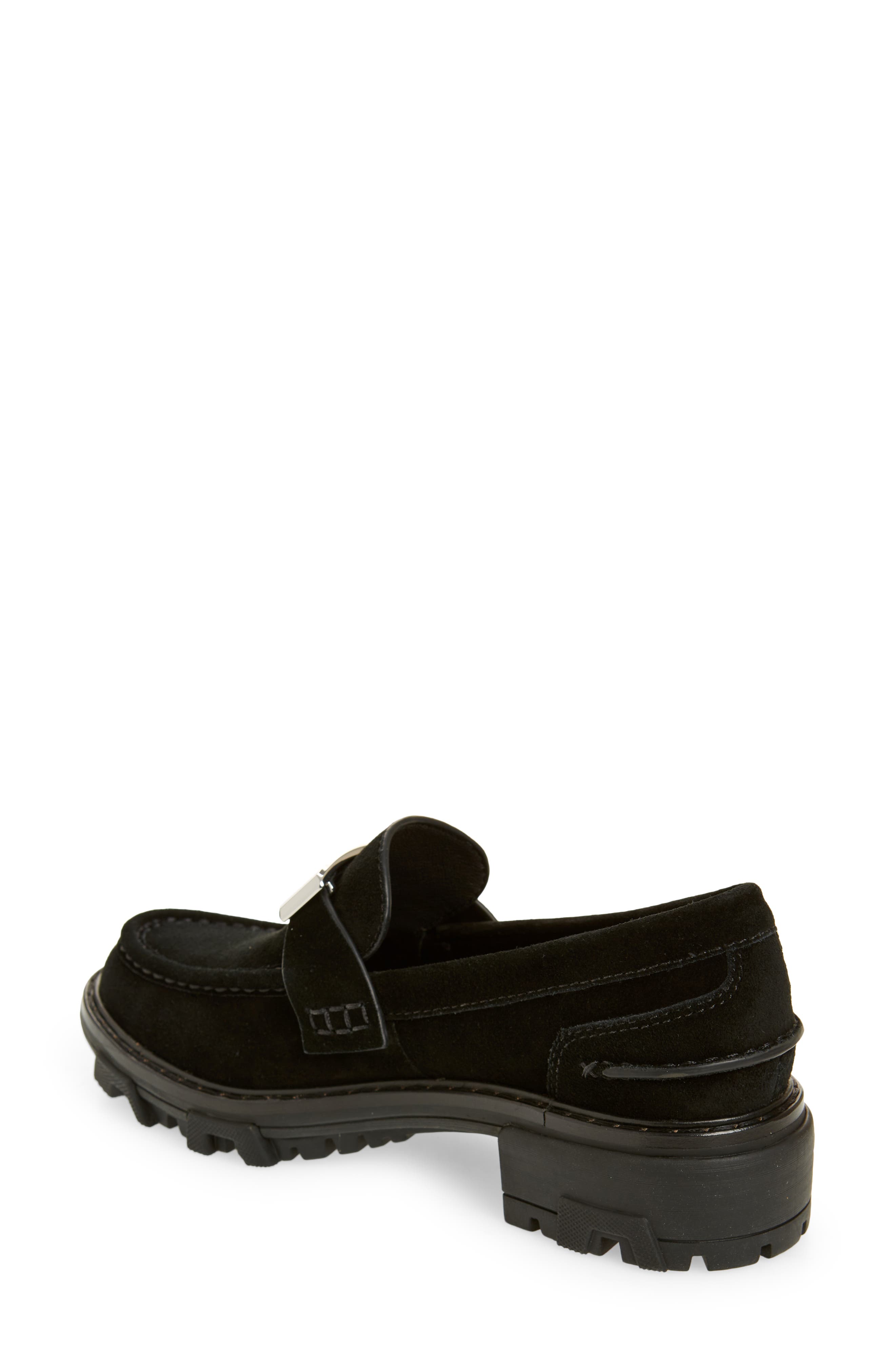 Shiloh 2.0 Lug Loafer, Alternate, color, BLACK SUEDE