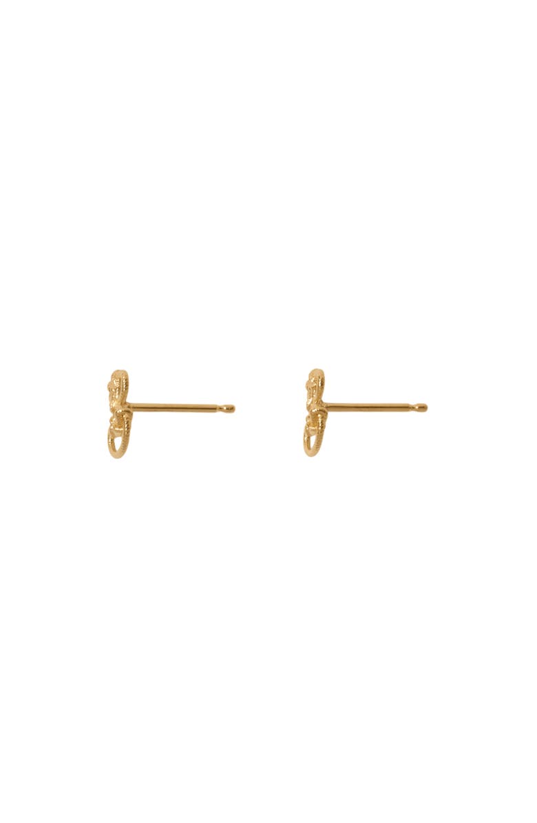 Burberry Small Nautical Knot Stud Earrings, Alternate, color, Gold