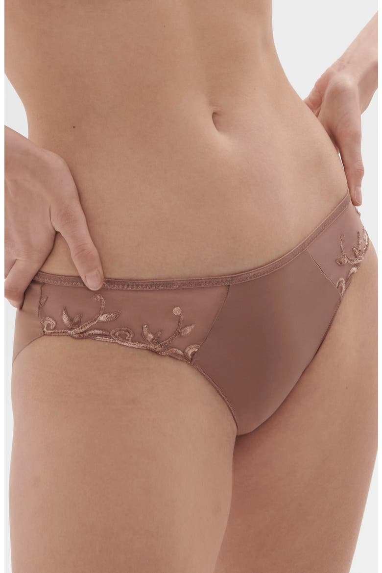 Andora Embroidered Bikini, Main, color, AMARETTO