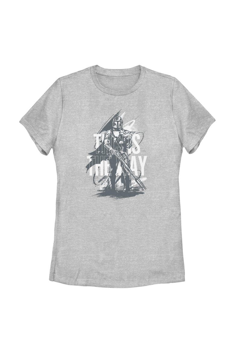Women's Star Wars The Mandalorian and Grogu This Is the Way Painting  Graphic T-Shirt, Main, color, Athletic Heather