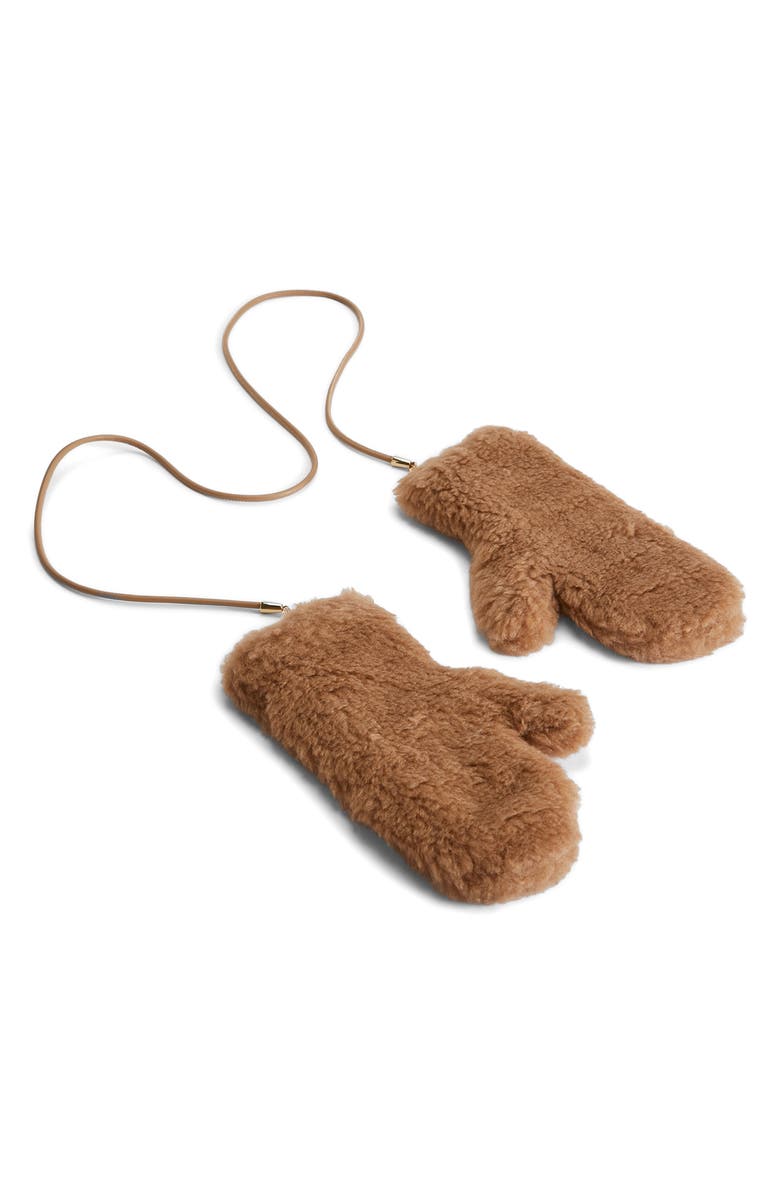 Max Mara Ombrat Teddy Mitts, Main, color, 