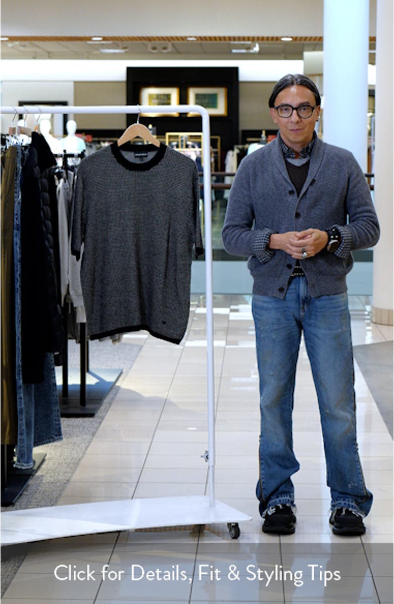 Short Sleeve Virgin Wool Sweater, sales video thumbnail