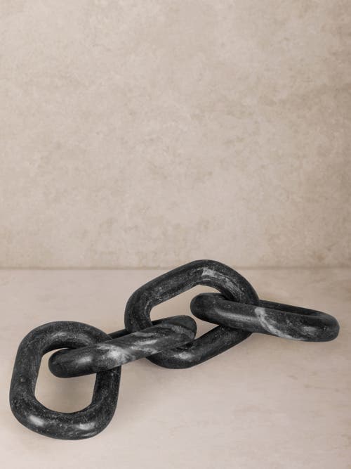 Gauri Kohli Eternity Marble Links Decorative Chain In Black