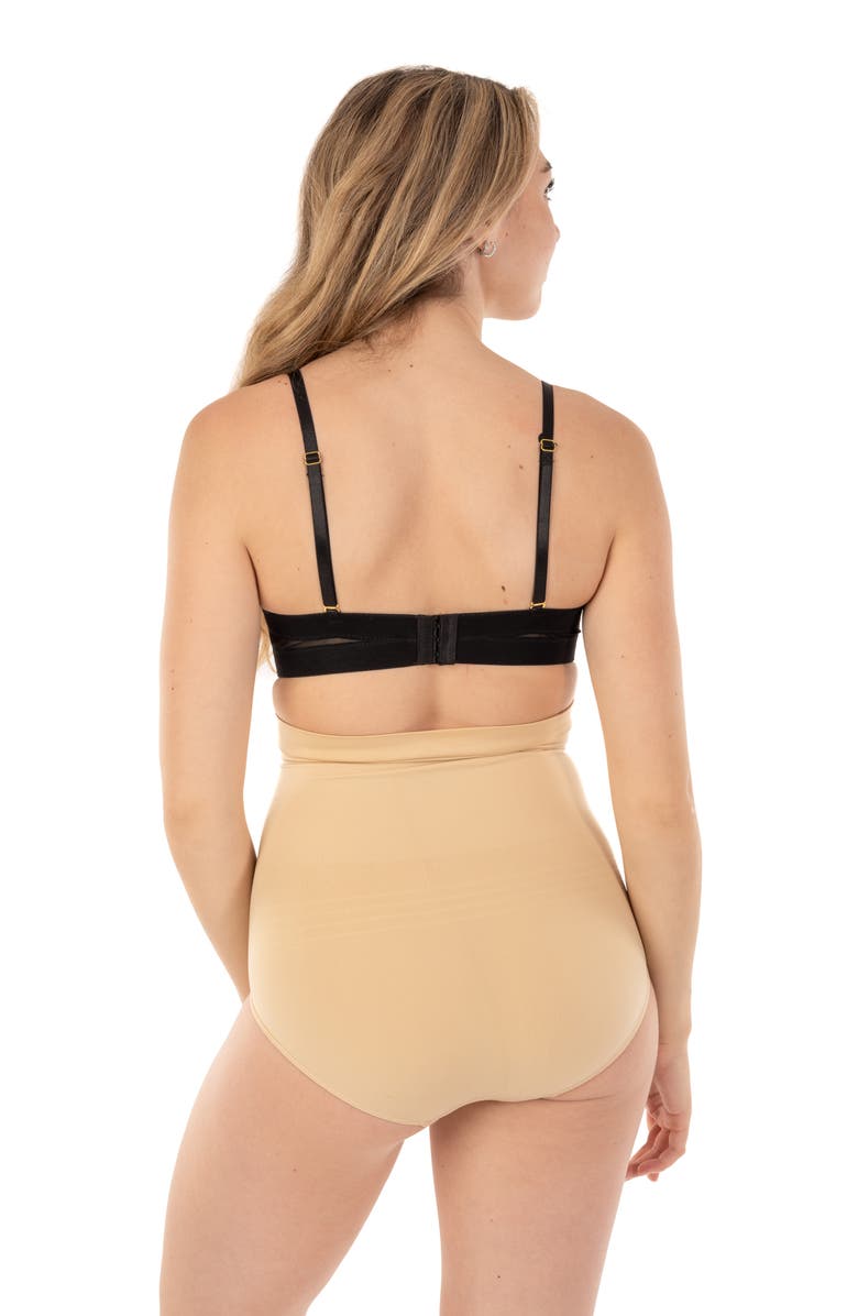 BODY BEAUTIFUL Assorted 2-Pack Extra High Waist Brief Shapers, Alternate, color, Black/ Beige