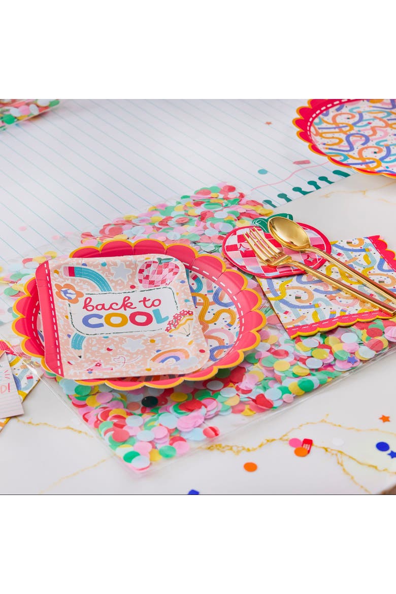 Confetti Square Placemat Party Decor, Alternate, color, Multicolor