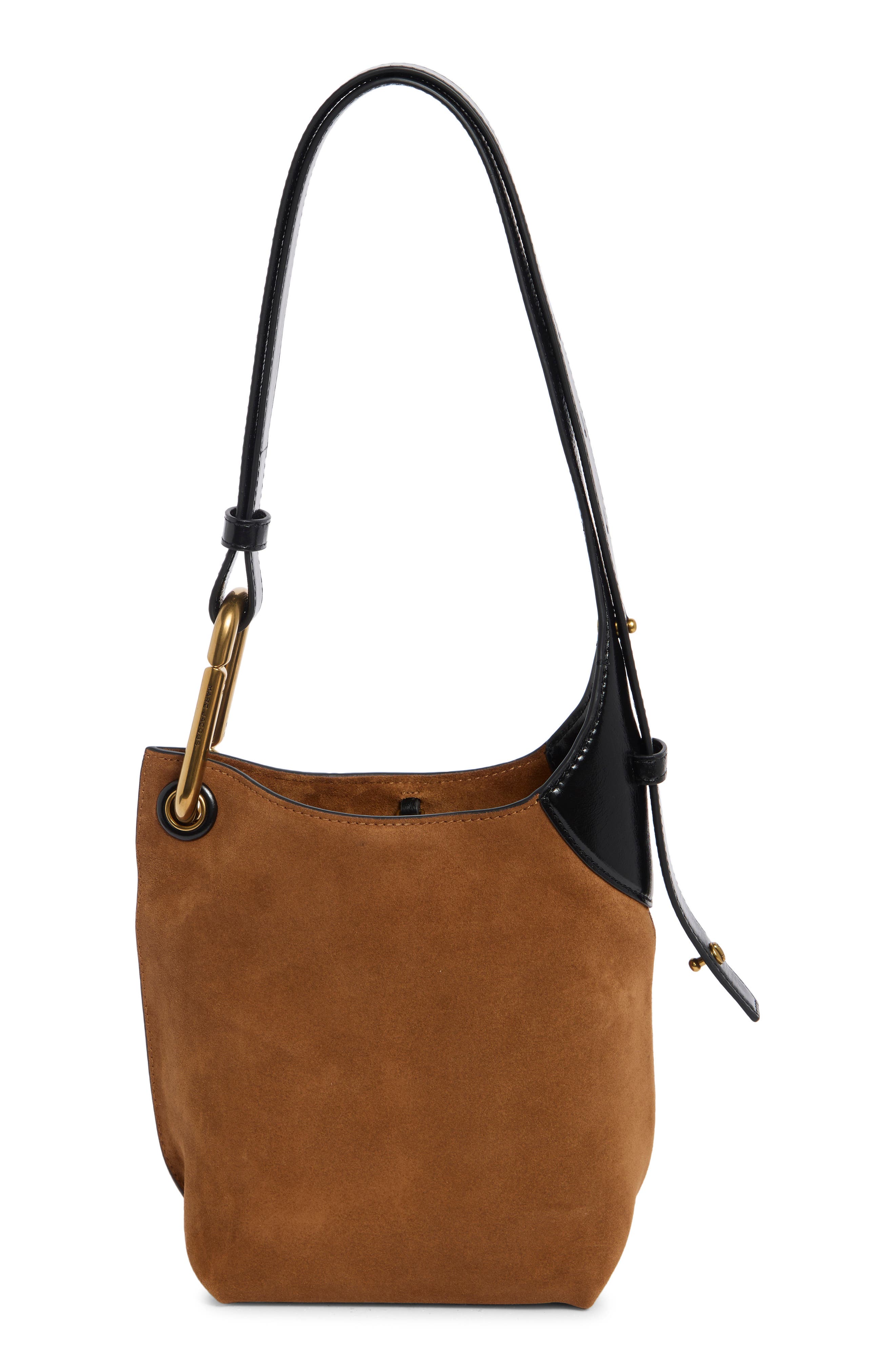 The Juliette Small Suede Bucket Bag, Alternate, color, COPPER