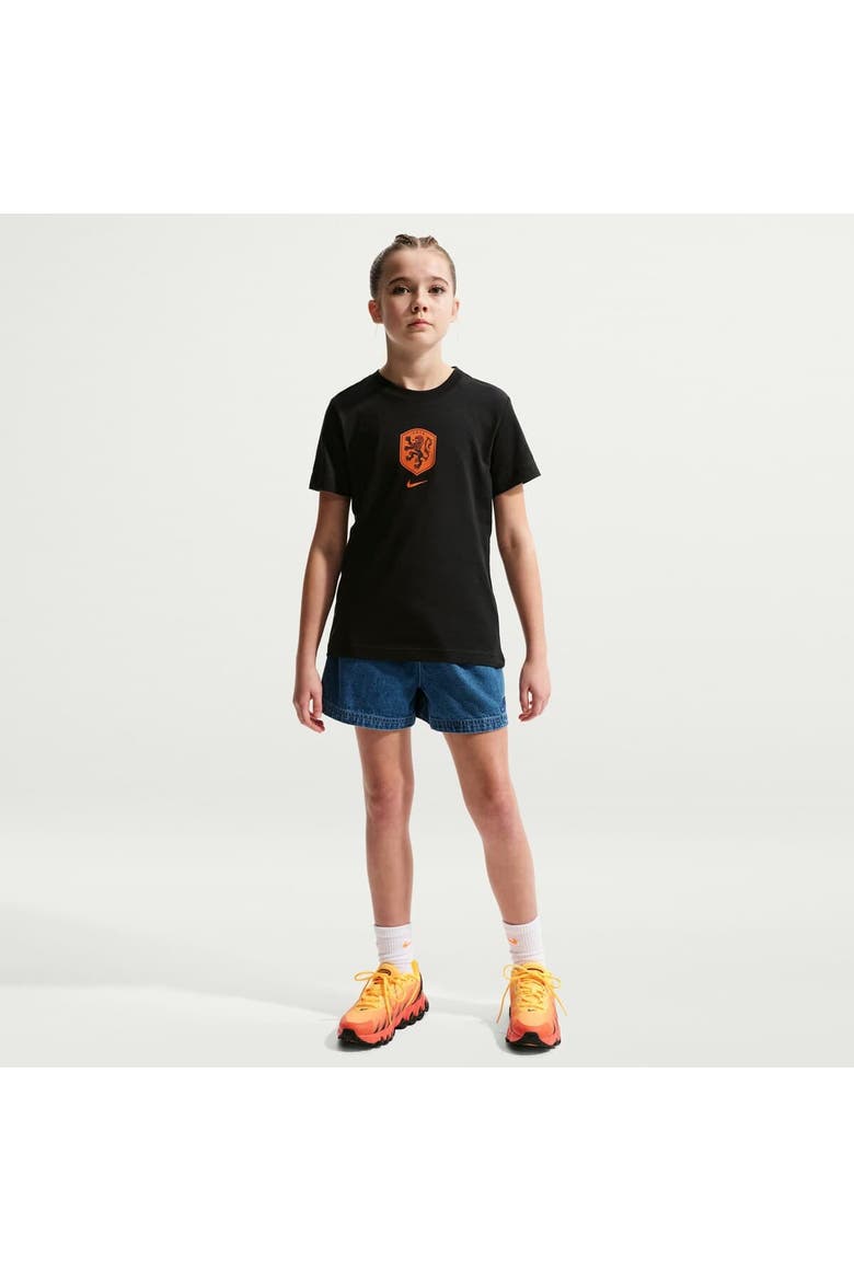 Youth Nike Black Netherlands National Team Crest T-Shirt, Main, color, Black
