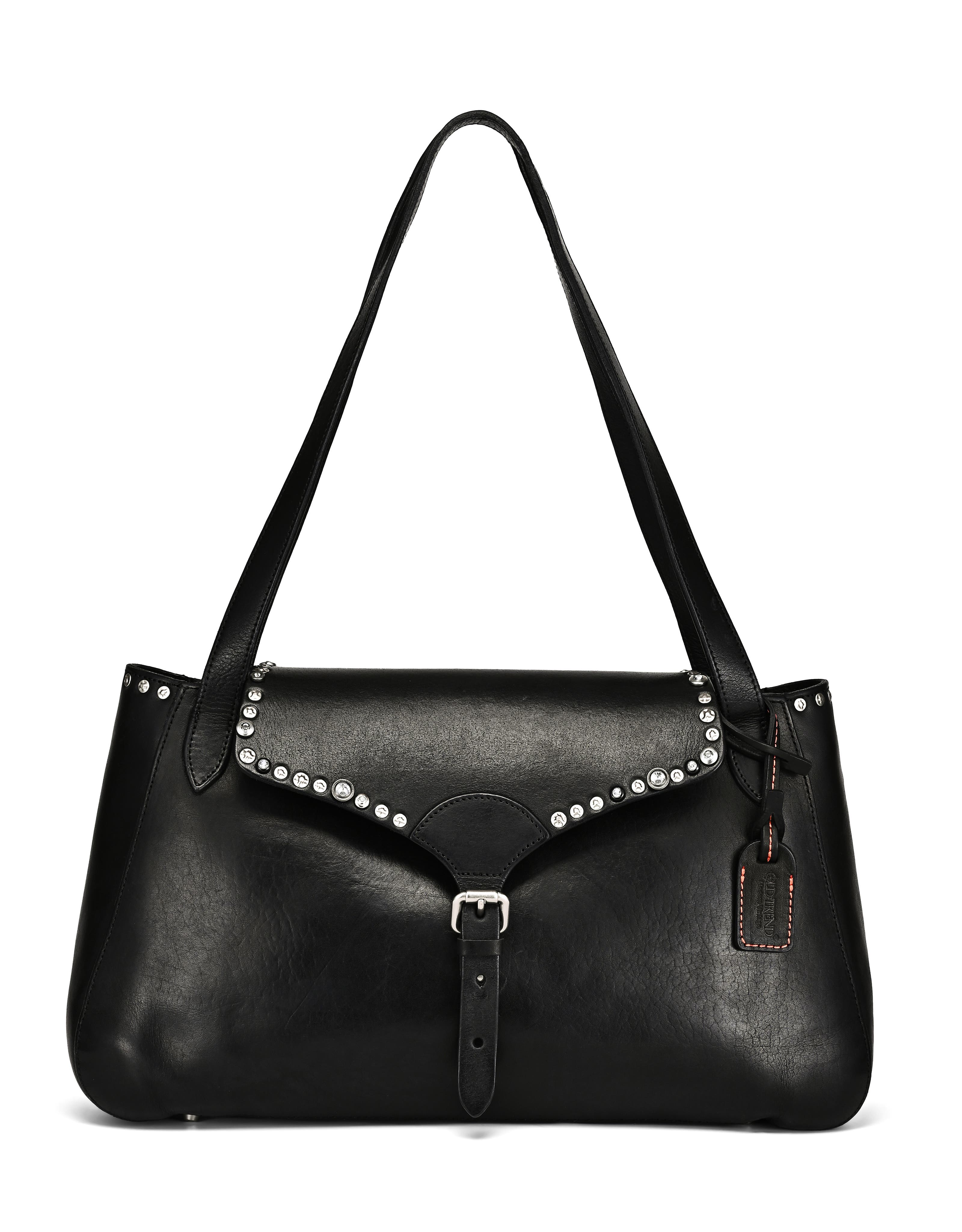 OLD TREND Monarda Genuine Leather Minimal Everyday Shoulder Bag, Main, color, Black