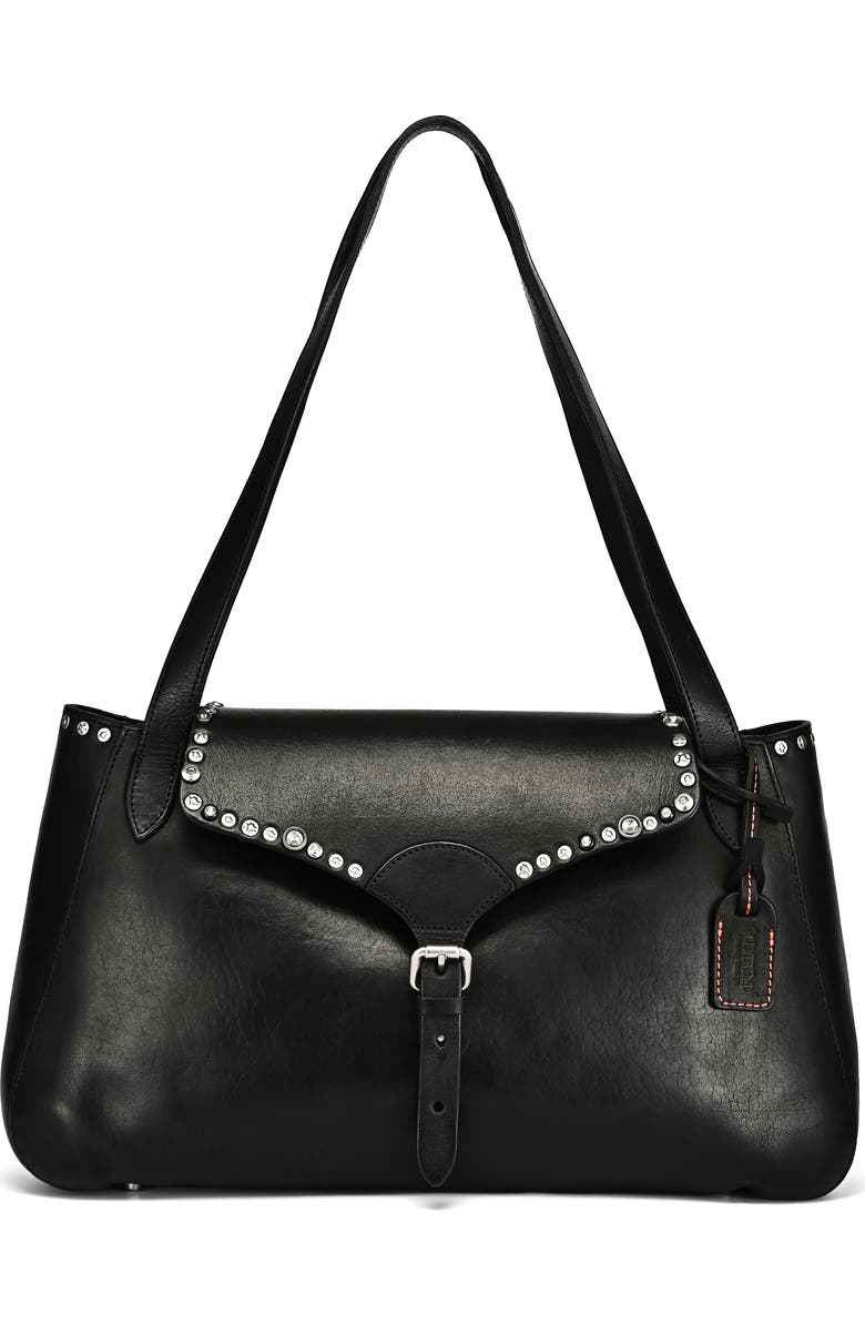 OLD TREND Monarda Genuine Leather Minimal Everyday Shoulder Bag, Main, color, Black