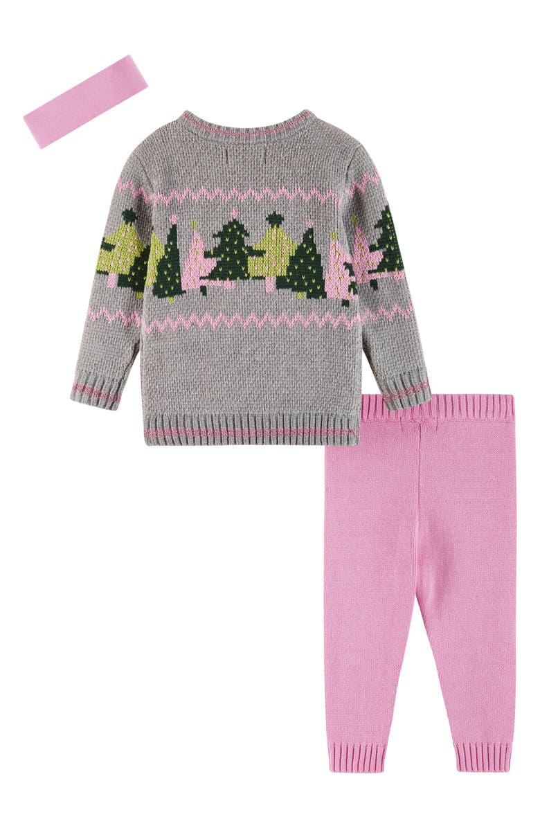 Andy & Evan Chenille Headband, Sweater & Leggings Set, Alternate, color, 