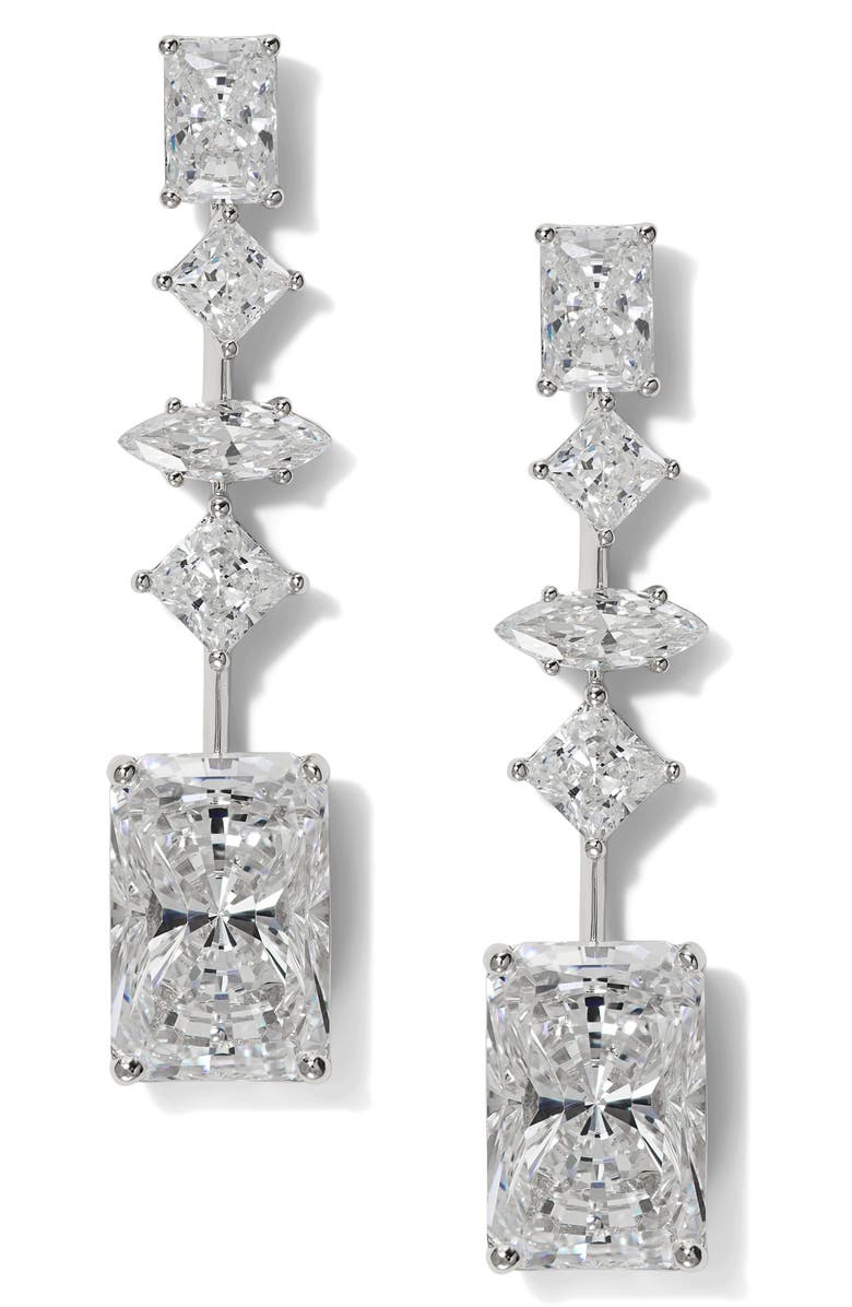 Nadri Cubic Zirconia Drop Earrings, Main, color, 