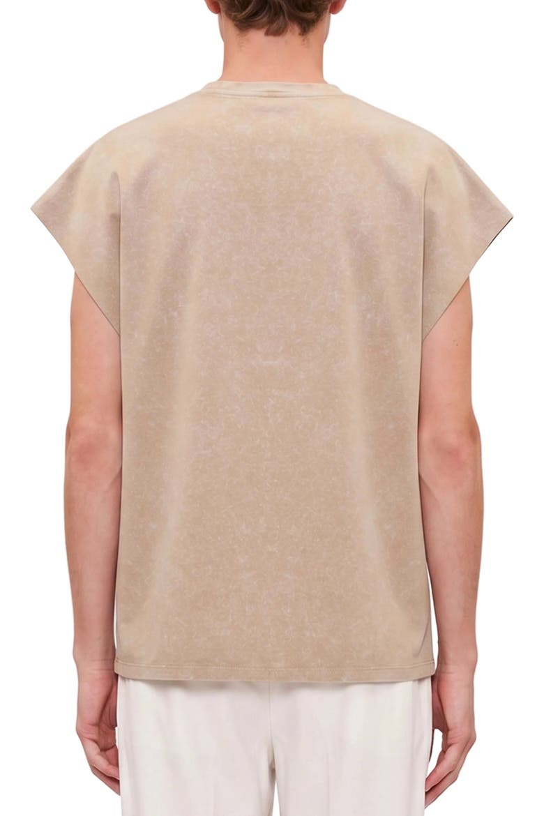 Daydreamers Acid Wash Sleeveless Tee, Alternate, color, Beige