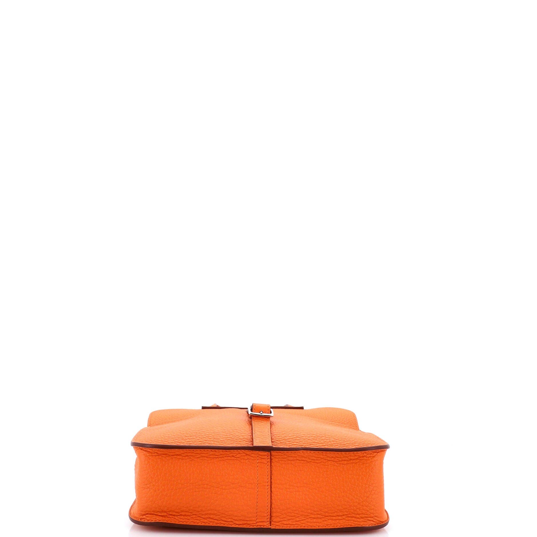 Pre-Owned Hermes Halzan Bag Clemence 25, Alternate, color, Feu