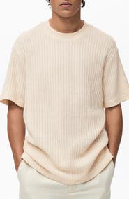 MANGO Stripe Jersey T-Shirt