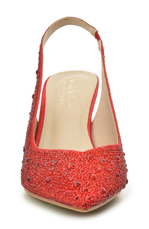 NICOLE MILLER NICOLE MILLER RHINESTONE SLINGBACK PUMP 