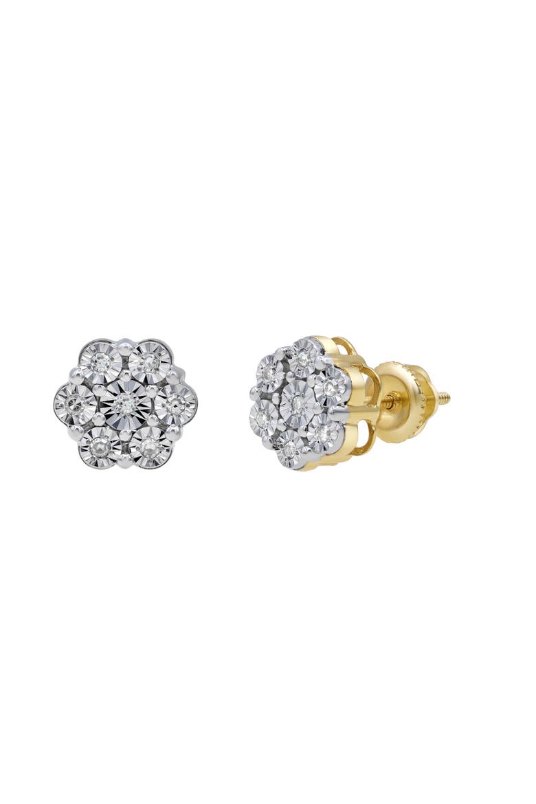 Petite 10K Yellow Gold Diamond Stud Earrings - 0.08ct., Main, color, 10K Yellow Gold