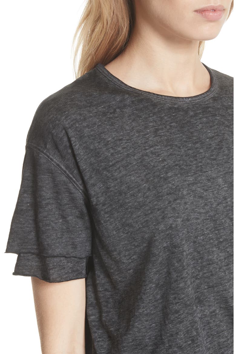 We the Free by Free People Cloud Nine Tee, Alternate, color, CARBON