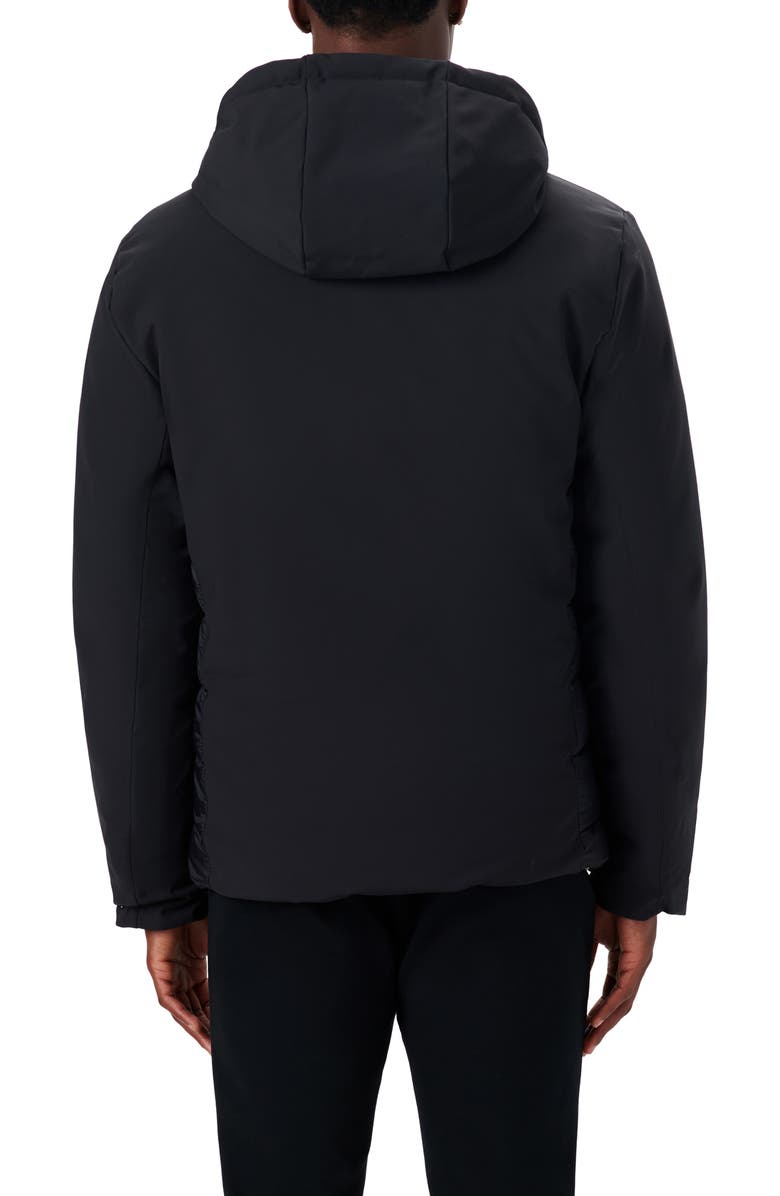 Bugatchi Reversible Hooded Water Repellent Bomber Jacket, Alternate, color, 