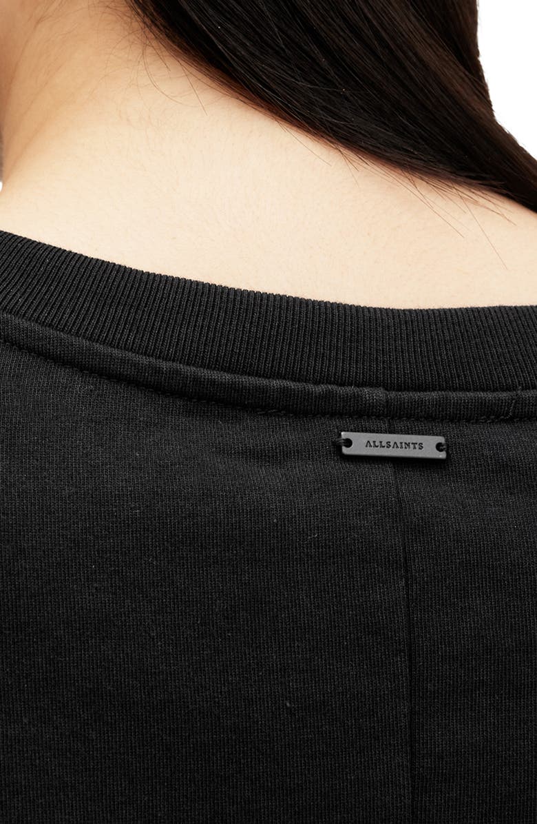 AllSaints Onyx Twist Sleeve T-Shirt, Alternate, color,