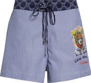 Camilla Crystal Embellished Stripe Boxer Shorts