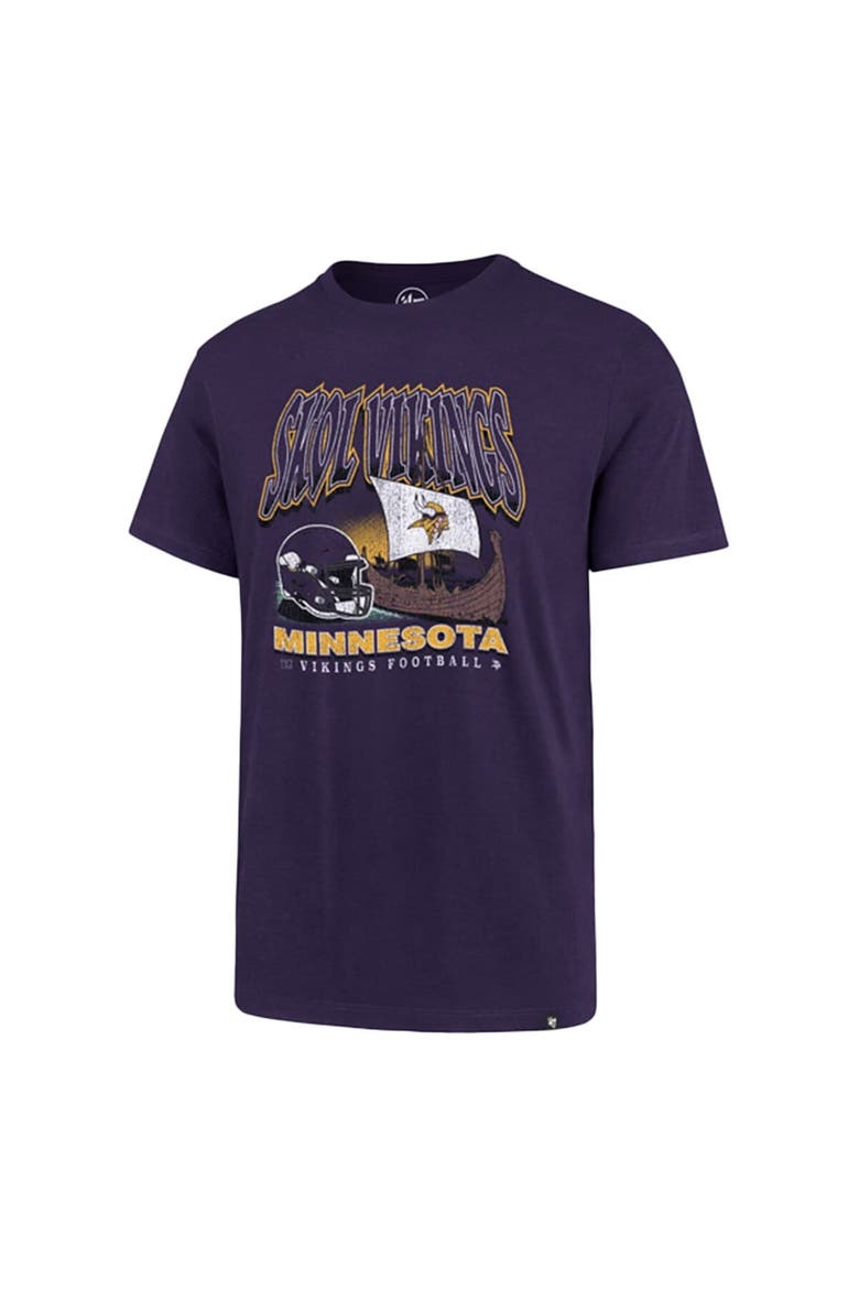 Men's '47 Purple Minnesota Vikings Regional Super Rival T-Shirt, Alternate, color, Purple