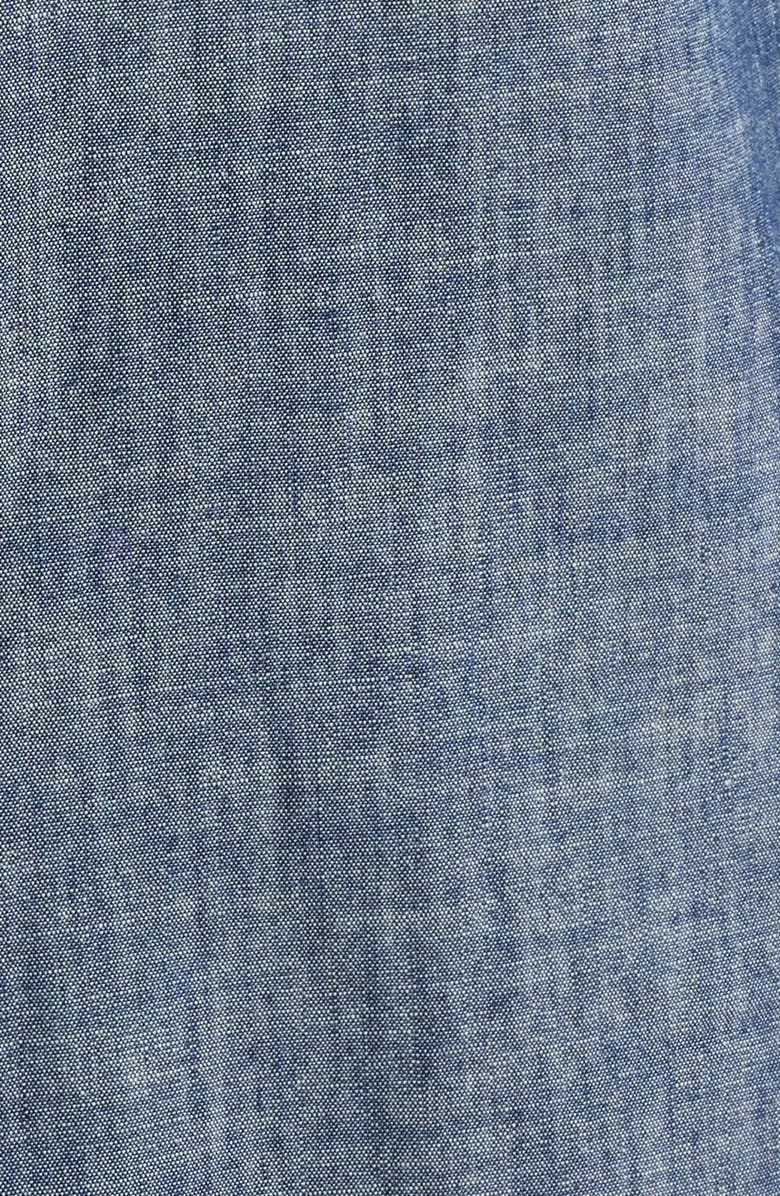BOSS Roan Kent Slim Fit Cotton Button-Up Shirt, Alternate, color, Dark Blue