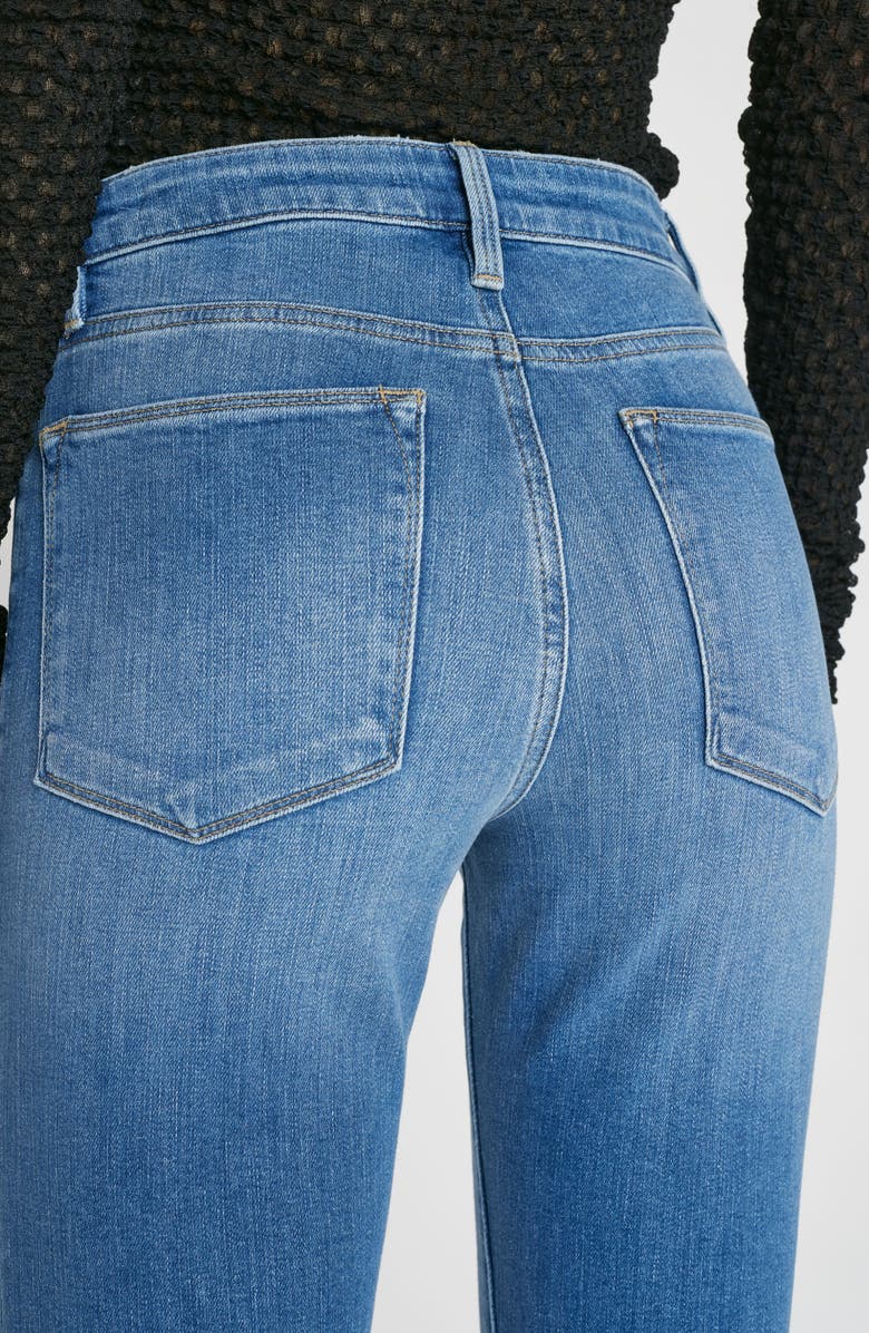 FRAME Le Easy Flare Raw Hem Jeans, Alternate, color, 